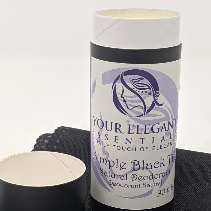 Simple Black Tie Natural Deodorant